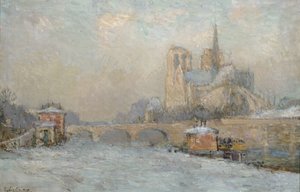 Quai de la Tournelle og Notre-Dame de Paris, 1909